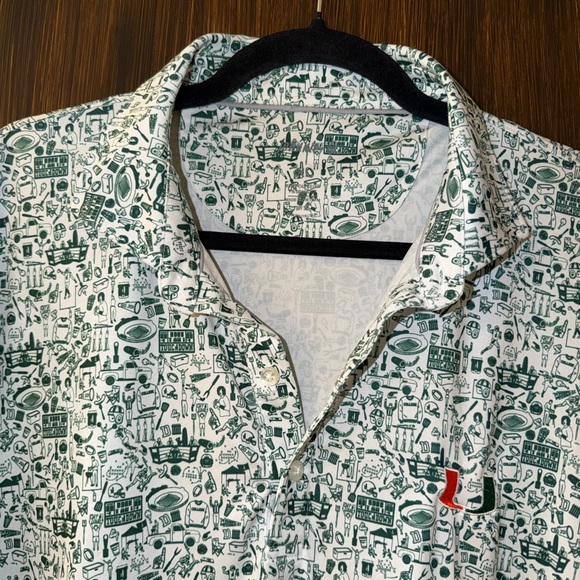 JOHNNIE-O Miami Tailgater Printed Jersey Performance Polo UM (M2) - Picture 3 of 6